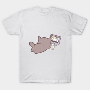 Quarantine With Boba Kitty! T-Shirt